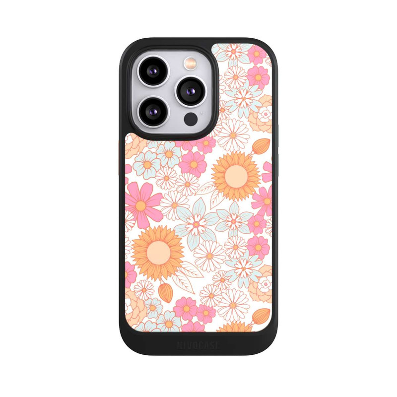 iPhone 14 Pro NIVOcore Fleurs Bohémienne Rétro 1