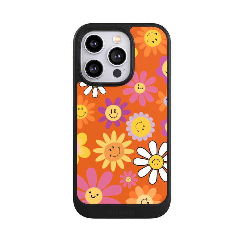 iPhone 14 Pro NIVOcore Smiles Orange Flowers