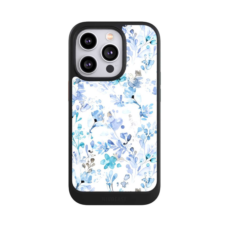 iPhone 14 Pro NIVOcore Frühlingsunkraut blau