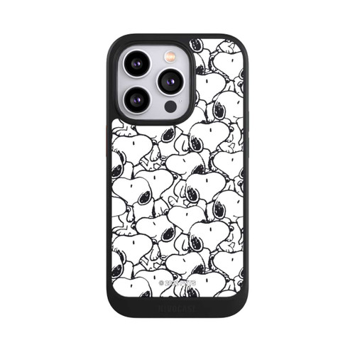 Apple iPhone 14 Pro NIVOcore Snoopy Pattern Noir &amp; Blanc