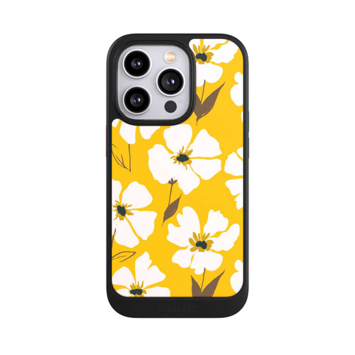 Apple iPhone 14 Pro NIVOcore Blumenwiese auf Gelb Ocker