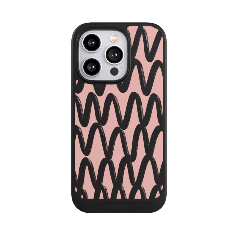 iPhone 14 Pro NIVOcore Schwarzes Zickzack