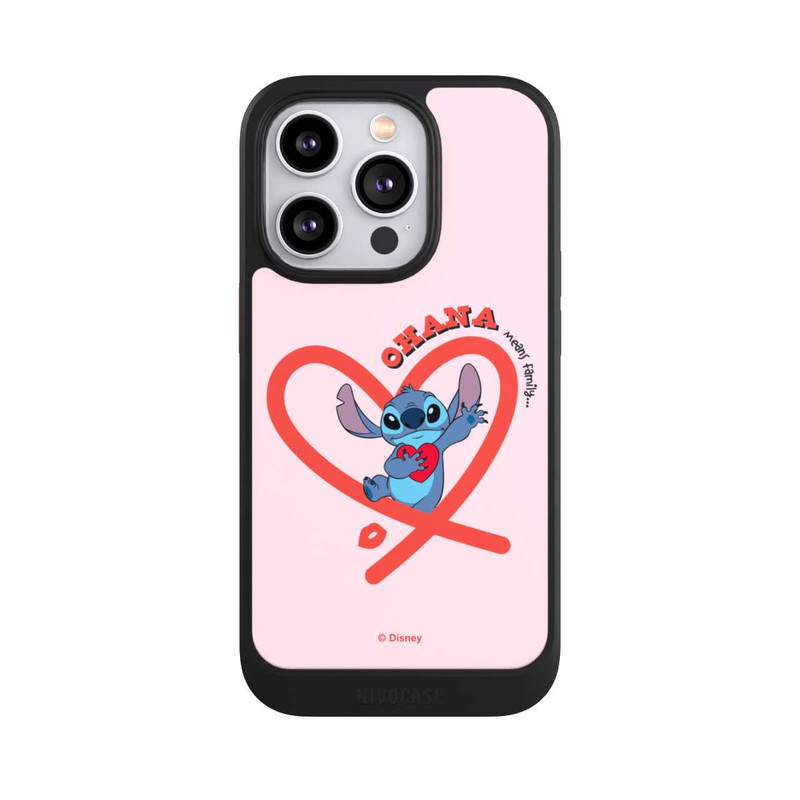 iPhone 14 Pro NIVOcore Stitch Ohana Cœur rose