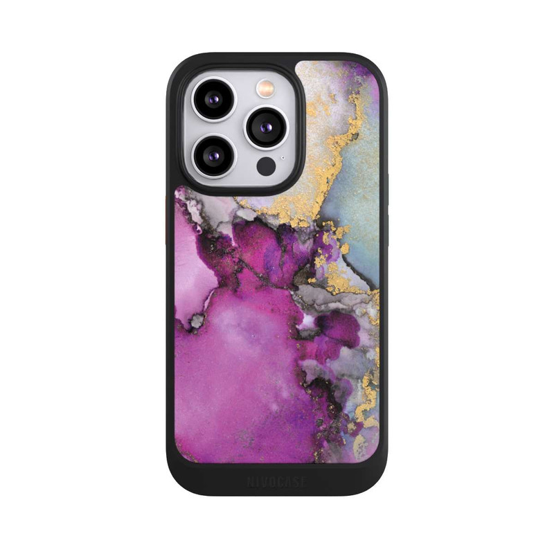 iPhone 14 Pro NIVOcore Alcohol Ink Art Pink