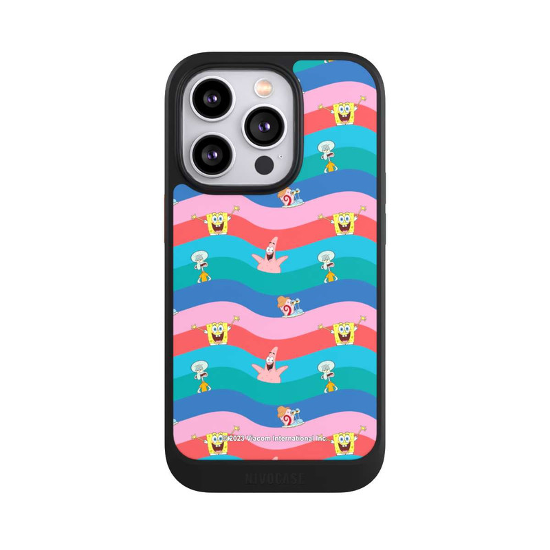 iPhone 14 Pro NIVOcore Spongebob Friends Colorful Waves