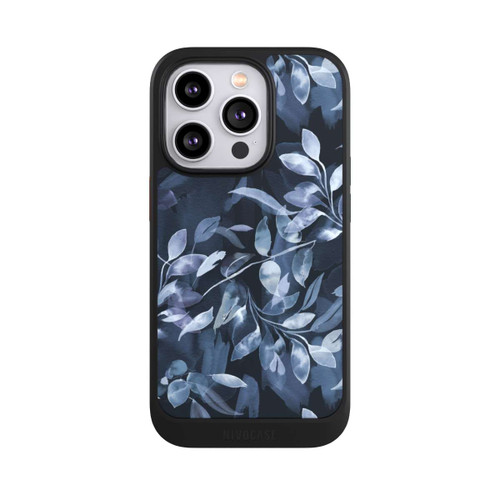 Apple iPhone 14 Pro NIVOcore Aquarelle Feuilles Mystiques Marine