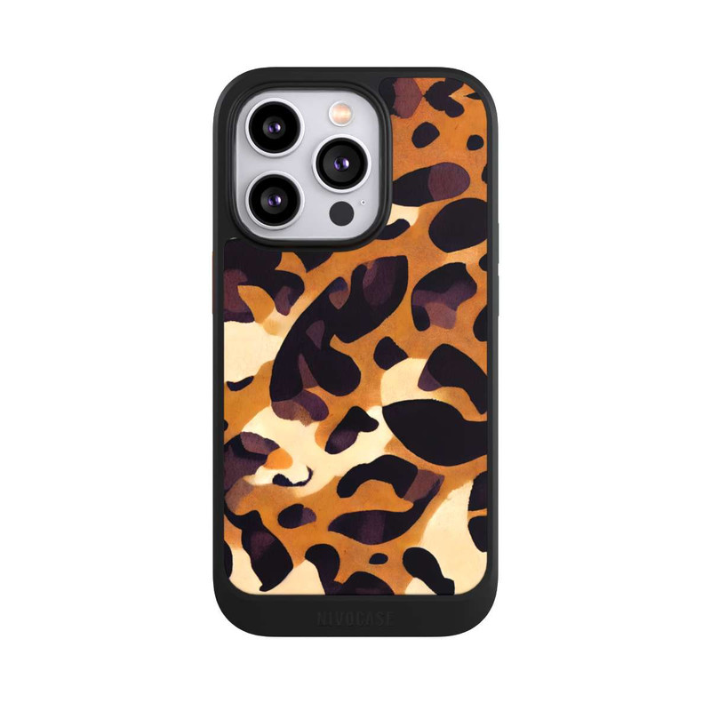 iPhone 14 Pro NIVOcore Leo Pattern hellbraun