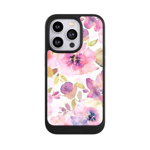 Apple iPhone 14 Pro NIVOcore Tapete mit rosa Blumen