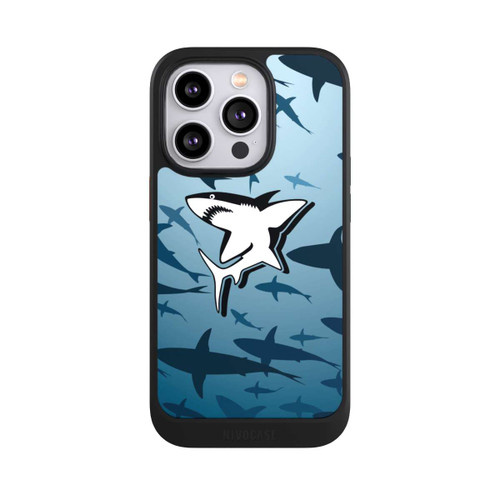 Apple iPhone 14 Pro NIVOcore Haie Muster Blau