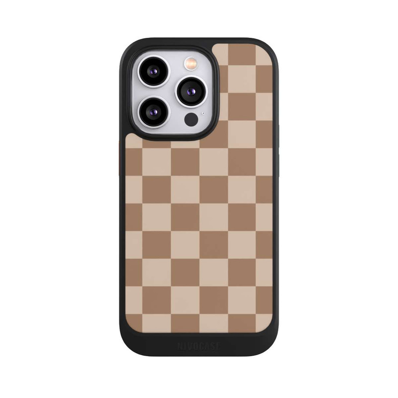 iPhone 14 Pro NIVOcore Braun Karo