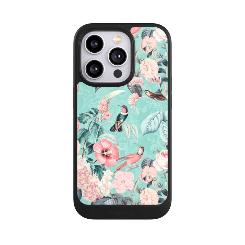 iPhone 14 Pro NIVOcore Kolibri Paradies Pattern