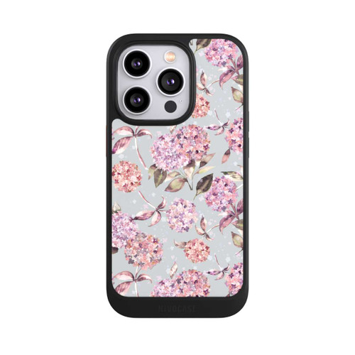 Apple iPhone 14 Pro NIVOcore Pastel Magic Hydrangea Floral Watercolor Pink