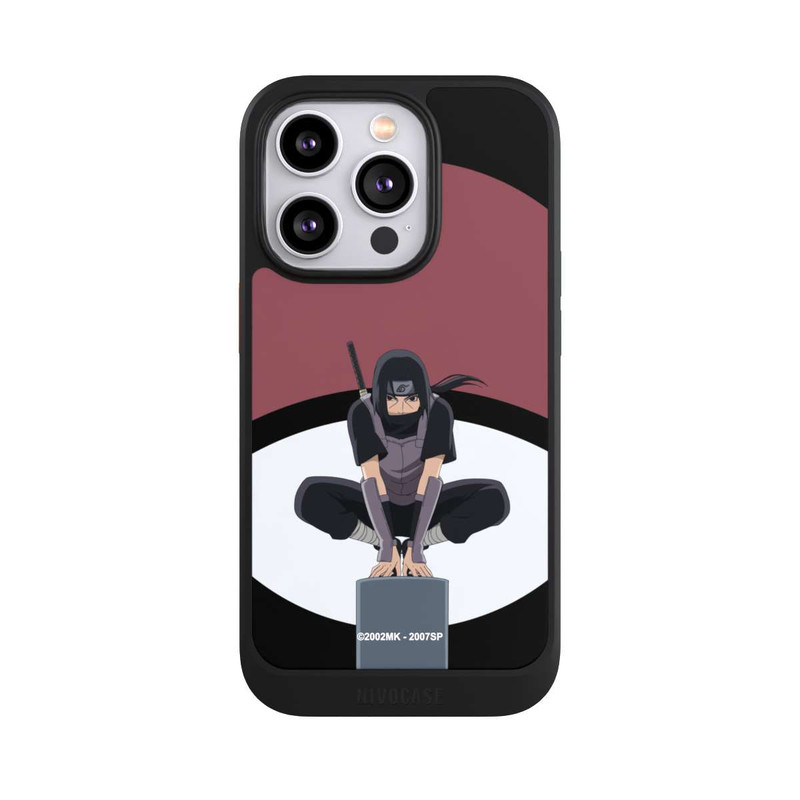 iPhone 14 Pro NIVOcore Symbole Itachi Uchiha noir