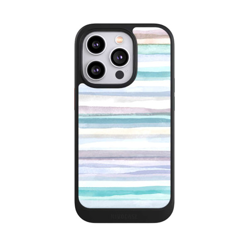 Apple iPhone 14 Pro NIVOcore Pastellfarbene Streifen Blau