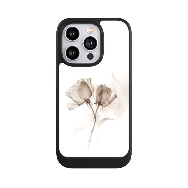 iPhone 14 Pro NIVOcore Braune Rose Blume Nebel