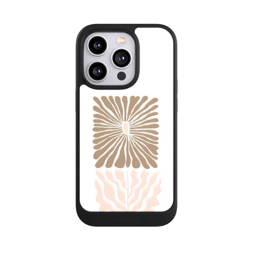 Apple iPhone 14 Pro NIVOcore Eckige Blume Hellbraun