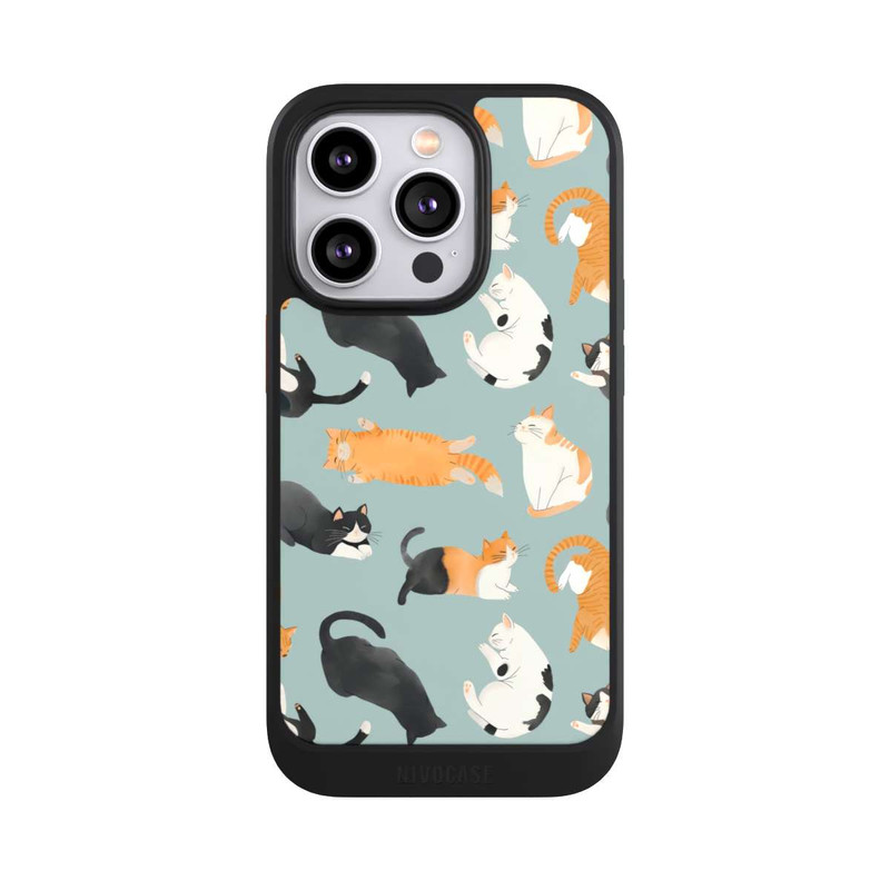 iPhone 14 Pro NIVOcore Cats Pattern