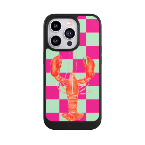 Apple iPhone 14 Pro NIVOcore Pink Checkers Lobster