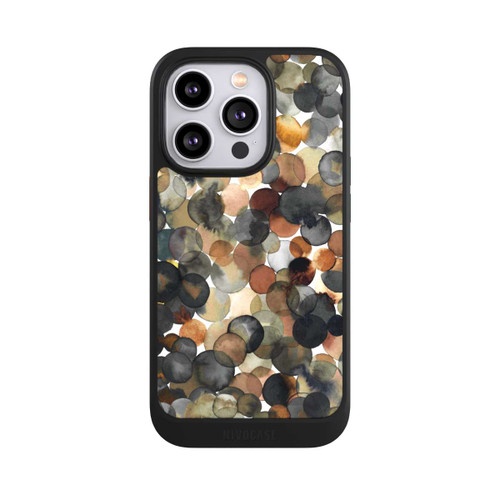 Apple iPhone 14 Pro NIVOcore Watercolor Dots Brown Pattern