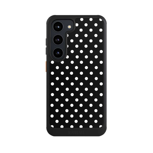 Samsung Galaxy S23 NIVOcore Polka Dots Schwarz und Weiß