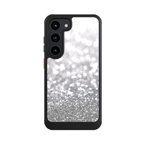 Samsung Galaxy S23 NIVOcore Pluie de Paillettes Argentées Look