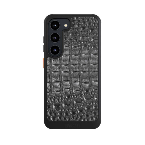 Samsung Galaxy S23 NIVOcore Kroko Grau Schwarz