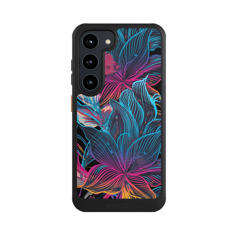 Galaxy S23 NIVOcore Le pouvoir des fleurs néon