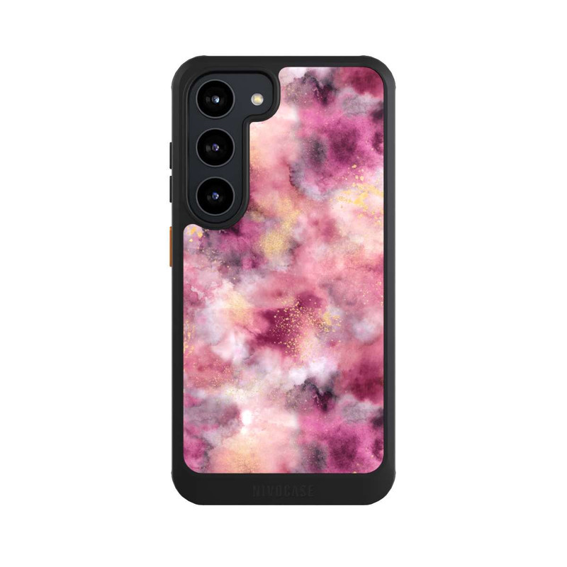 Galaxy S23 NIVOcore Rauchiges Marmoraquarell rosa