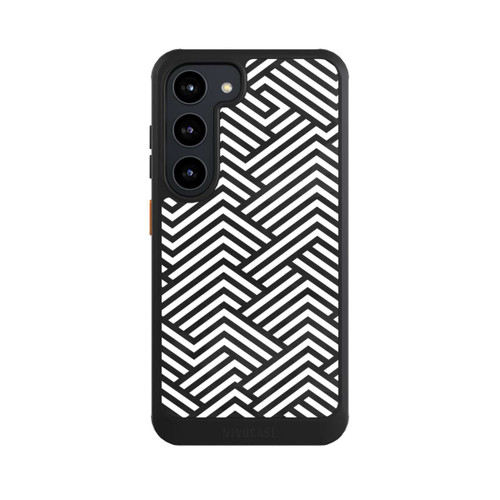 Samsung Galaxy S23 NIVOcore Schwarz und Weiß ZigZag