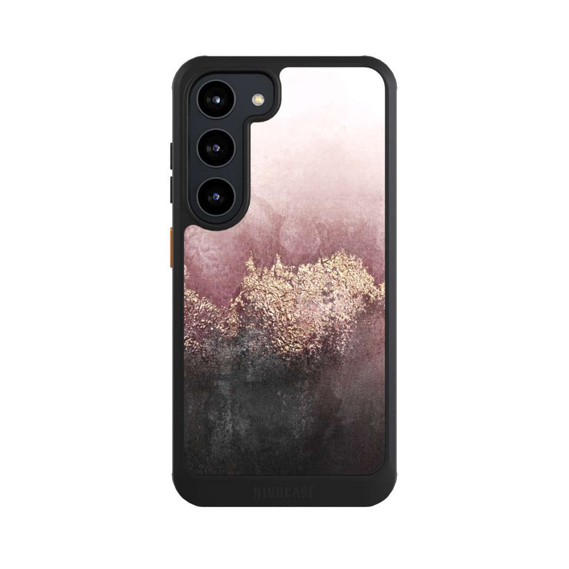 Galaxy S23 NIVOcore Rosa Himmelsstaub Golddruck