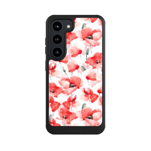 Samsung Galaxy S23 NIVOcore Mohnblumen Muster