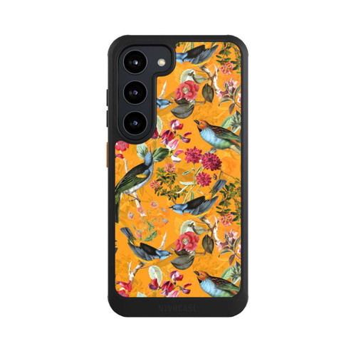 Samsung Galaxy S23 NIVOcore Tapete mit Vögeln und Blumen