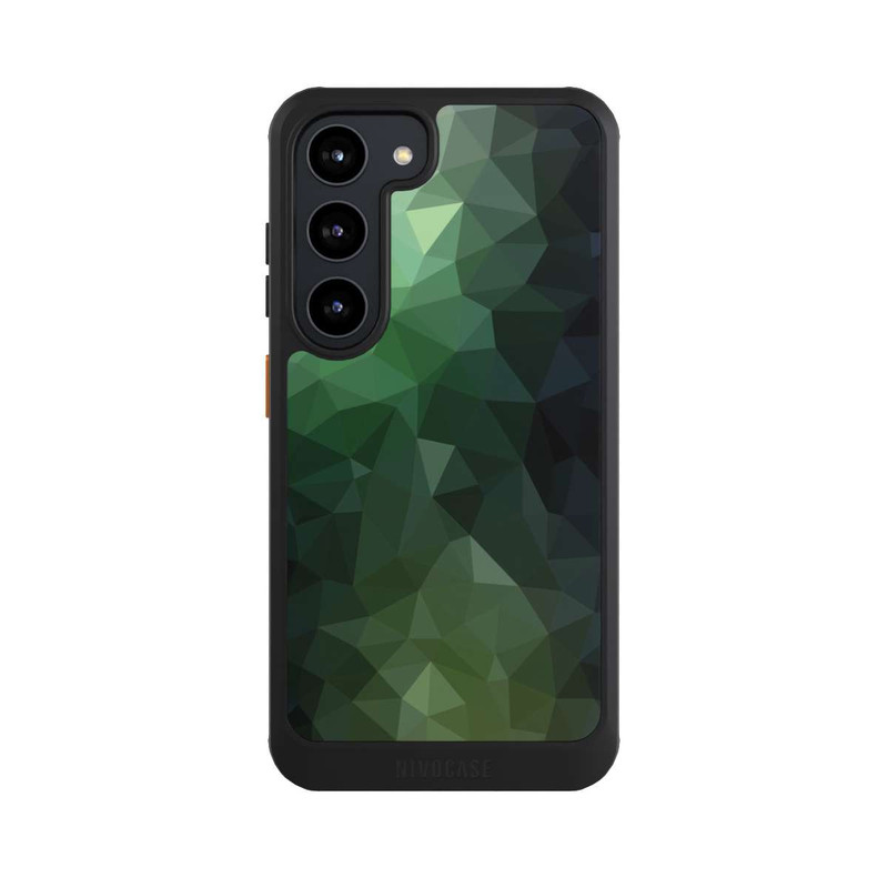 Galaxy S23 NIVOcore Polygonal Mosaic Green