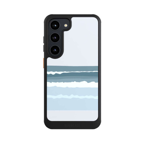 Samsung Galaxy S23 NIVOcore Abstrakte blaue Wellen
