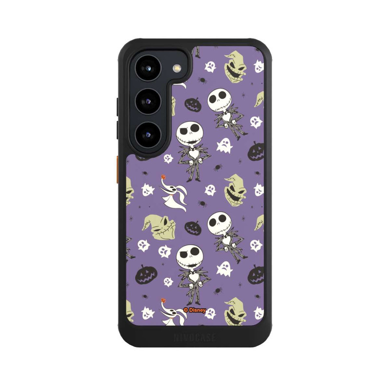 Galaxy S23 NIVOcore Jack Purple Pattern Tim Burtons Nightmare before Christmas