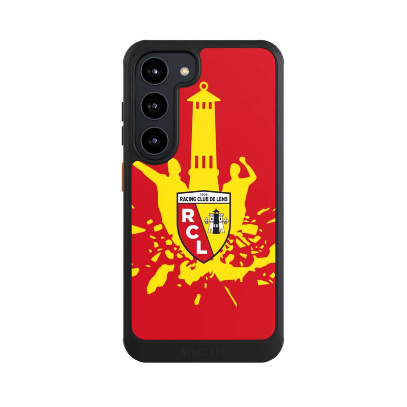 Galaxy S23 NIVOcore RC Lens Tour jaune sur rouge
