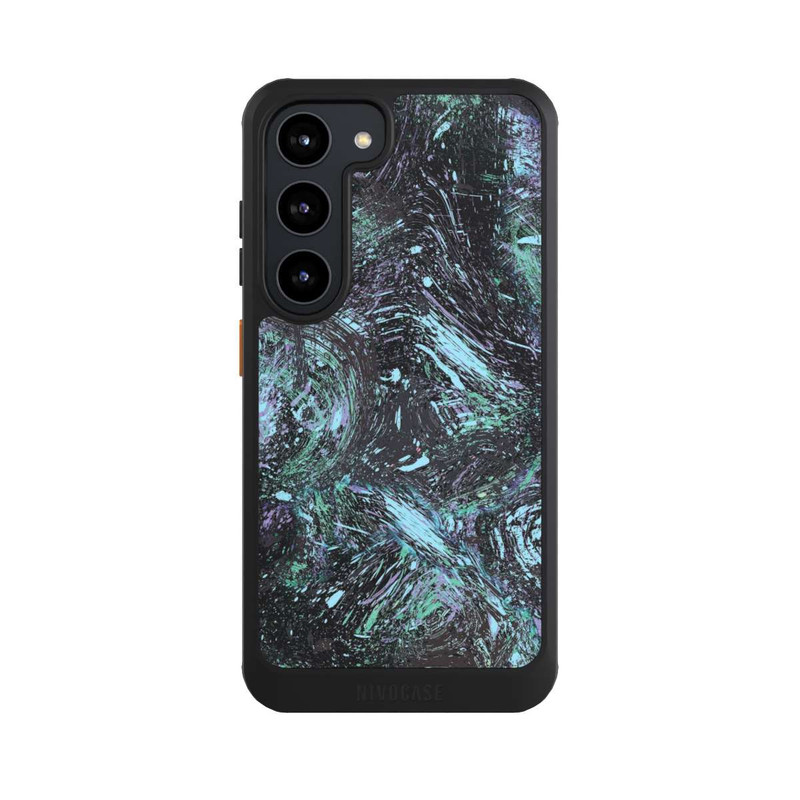 Galaxy S23 NIVOcore Abstrakt tropfender Staub lila