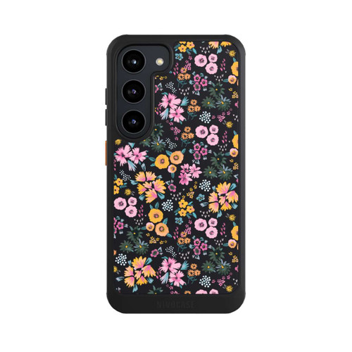 Samsung Galaxy S23 NIVOcore Kleine bunte Blumen Schwarz 2