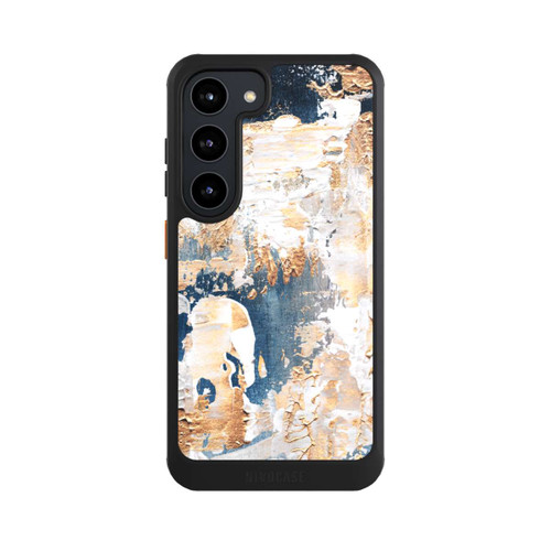 Samsung Galaxy S23 NIVOcore Abstraktion Blau und Gold