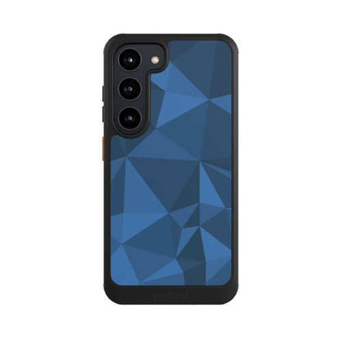 Samsung Galaxy S23 NIVOcore Polygon Pattern Blue
