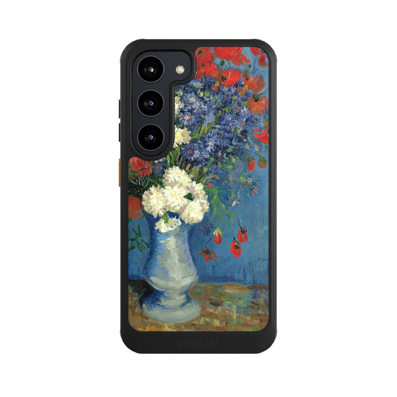 Galaxy S23 NIVOcore Still Life Vase with Cornflowers and Poppies by Vincent Van Gogh