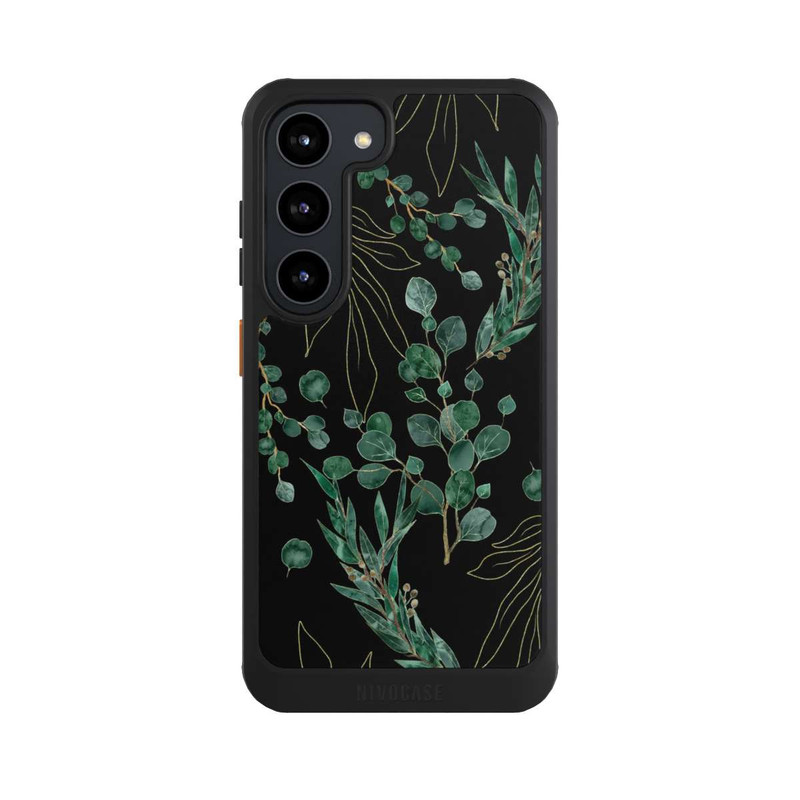 Galaxy S23 NIVOcore Eukalyptusblätter schwarz