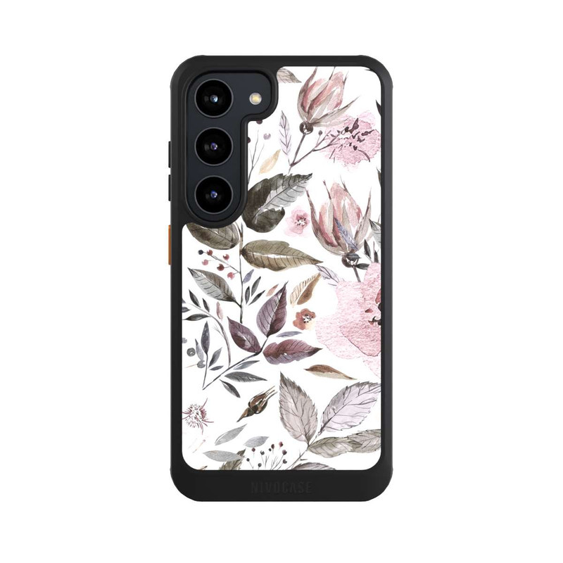 Galaxy S23 NIVOcore Aquarell braune Rosenblüten