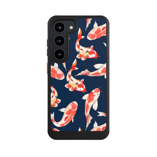 Samsung Galaxy S23 NIVOcore Koi auf blauem Hintergrund