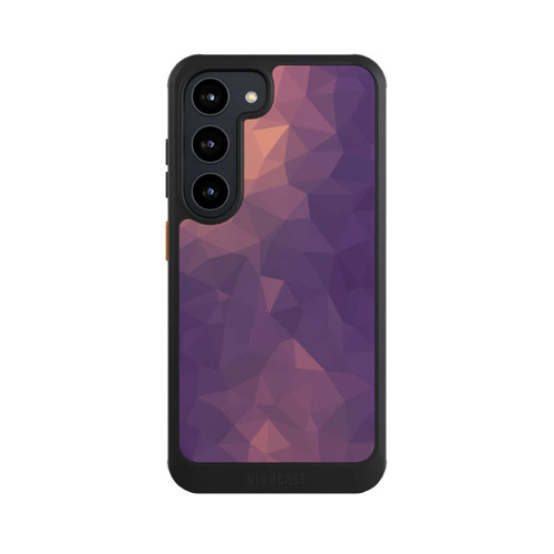 Samsung Galaxy S23 NIVOcore Polygonal Mosaic Rot/Violett
