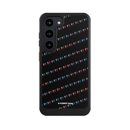 Samsung Galaxy S23 NIVOcore Drei Fragezeichen Muster Schräg