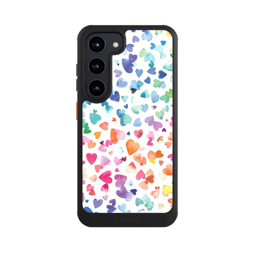 Samsung Galaxy S23 NIVOcore Liebesherzen aquarell