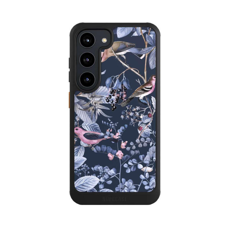 Galaxy S23 NIVOcore Birds And Berries Blue