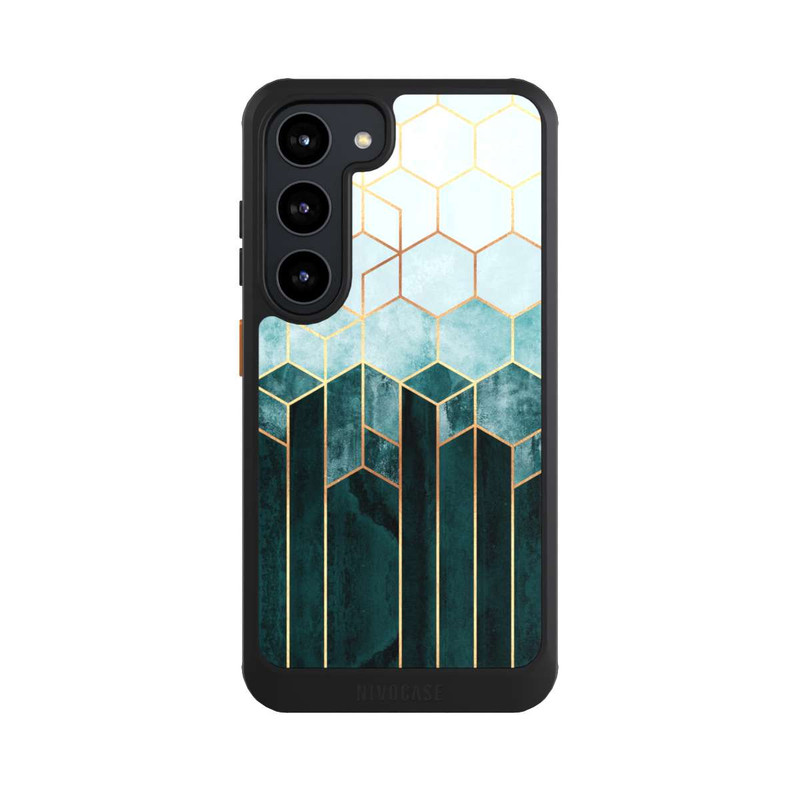 Galaxy S23 NIVOcore Teal Hexagons