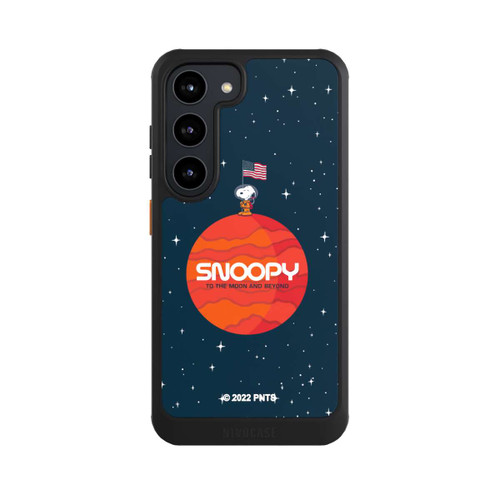 Samsung Galaxy S23 NIVOcore Snoopy Weltraumreisender Orange
